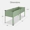 Best Choice Products 72x24x30in Non Toxic Elevated Galvanized Metal Garden Bed Corner Protectors